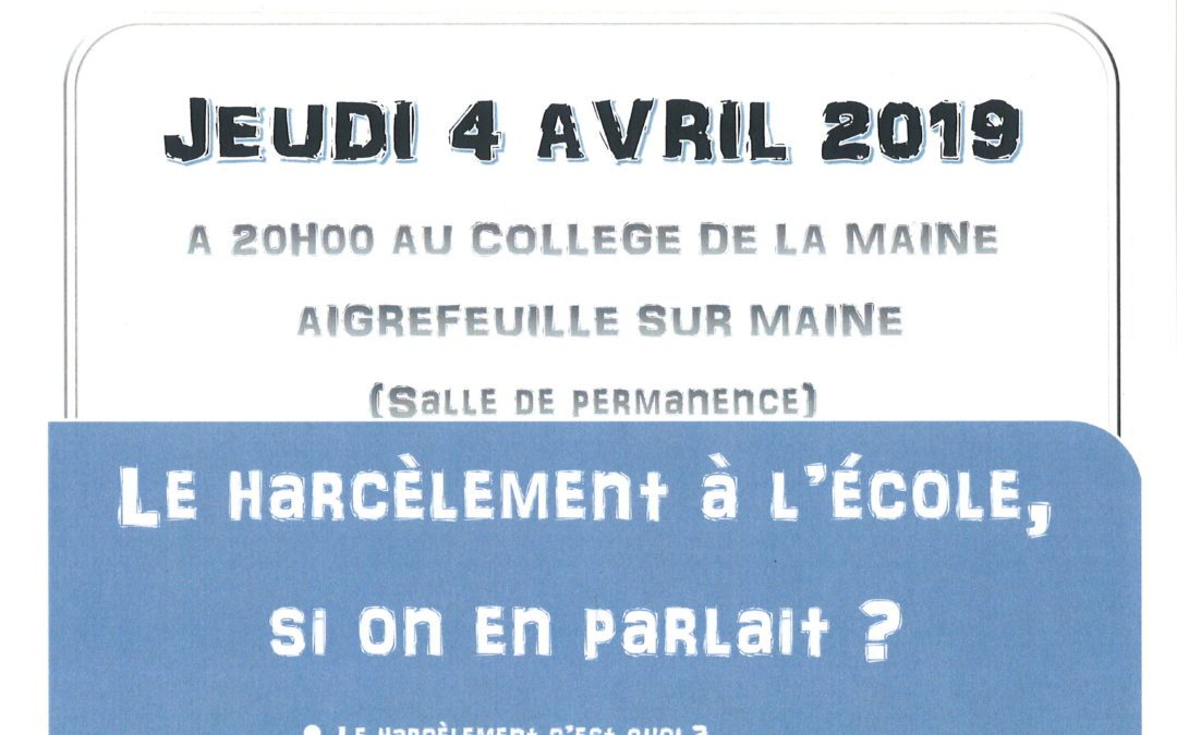 Conférence sur le harcèlement au collège